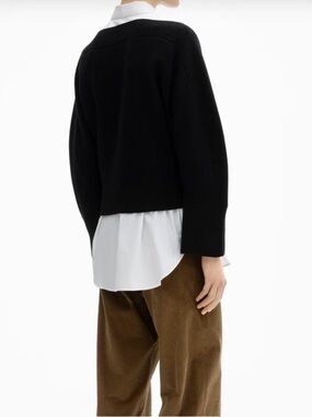 DAGMAR - Curved Knit Black